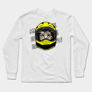 funny cat driver – Meeeeeeeow, the sound of formula m1ao (Silvinho) Long Sleeve T-Shirt